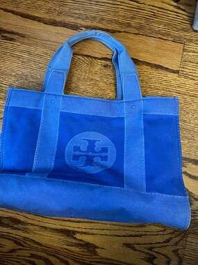 Tory Burch Tromp L'oeil Canvas Tote Bag